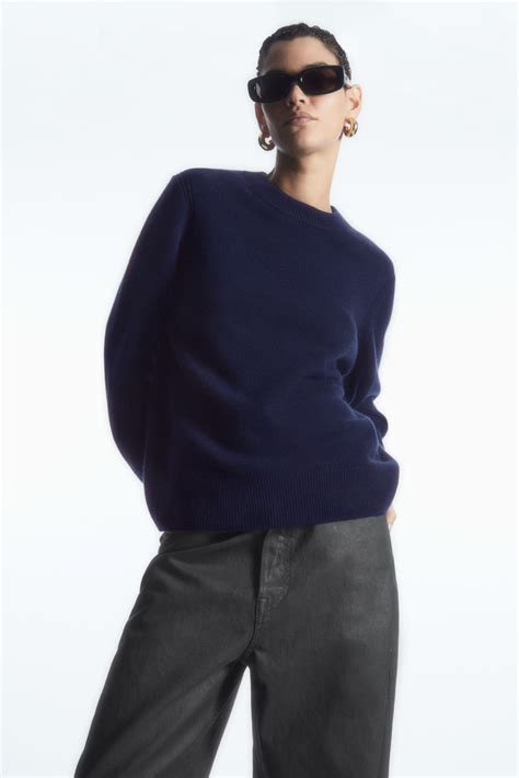 cos navy cashmere jumper